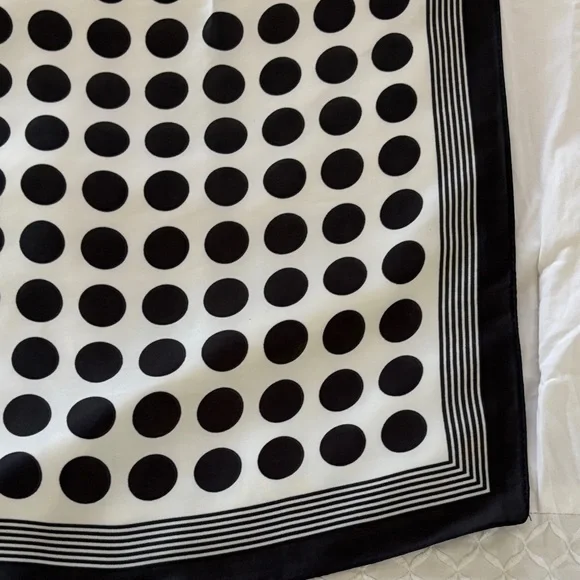 POLKA DOT SATIN HEAD SCARF - Picture 13 of 16
